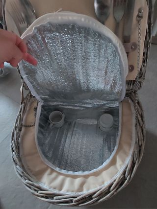 Cestino pic-nic con scomparto termico