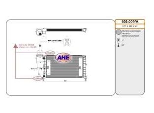 AHE 109.009/A Radiatore motore FIAT Punto