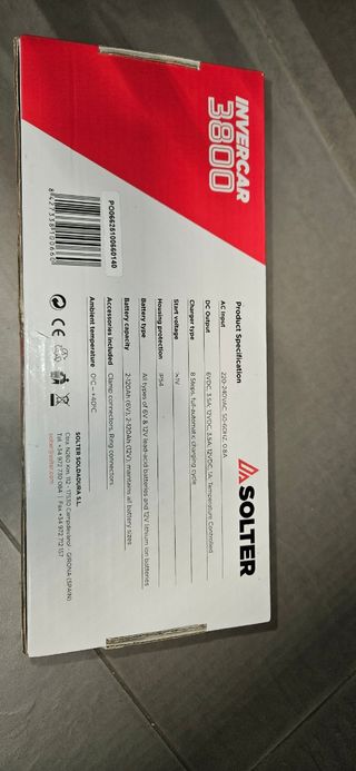 Cargador bateria automatico Solter 3800