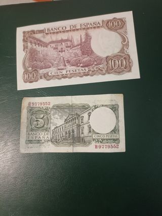 Monedas y billetes Franco 