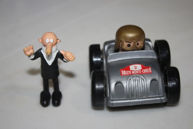 LOTE 2 JUGUETES AÑOS 80 MORTADELO Y COCHE KIOSKO