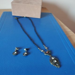 juego  gargantilla pendientes