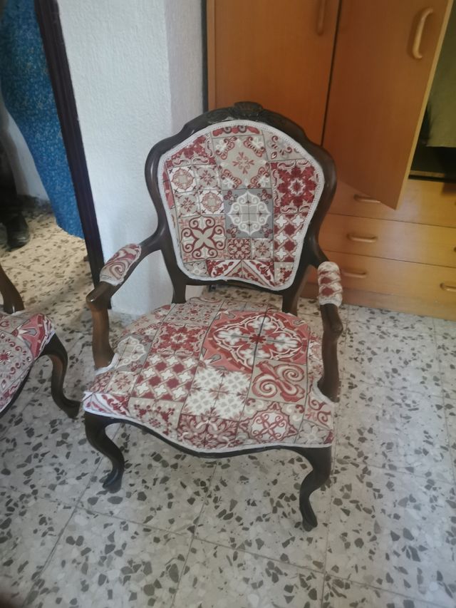Juego de sofa y sillas vintage