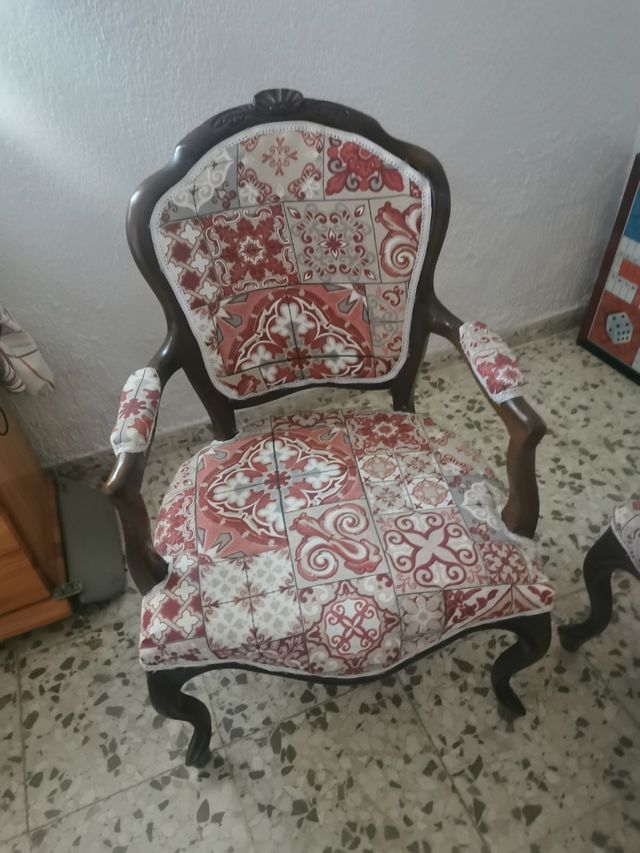 Juego de sofa y sillas vintage