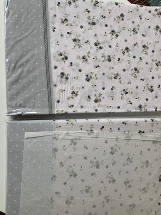 Juego de sábanas, burrito blanco