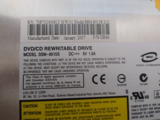 Lector DVD portátil SSM-8515S