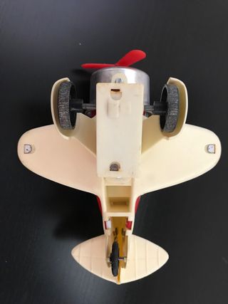 Avión de juguete a fricción Román años 80