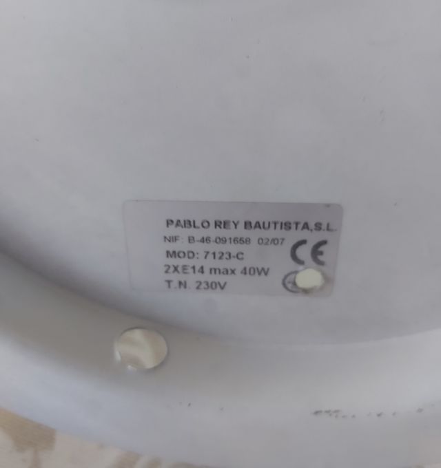 Lampada da soffitto in vetro battuto