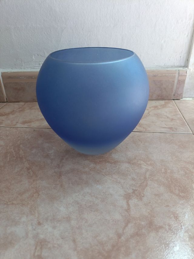 Jarrón azul marino