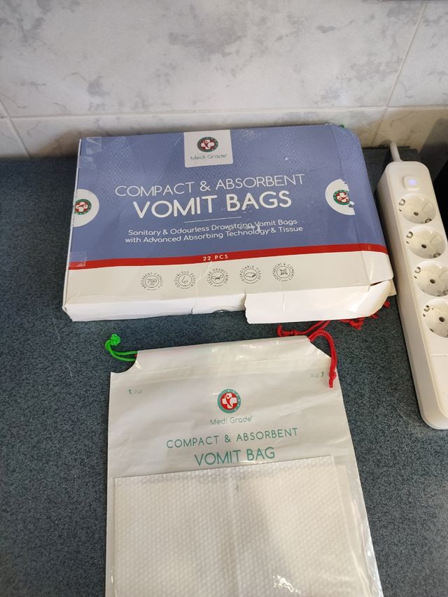 Bolsas vómito viaje