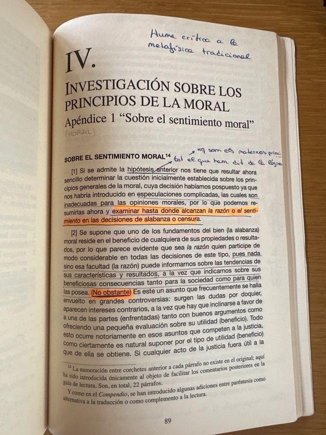 Compendio de un Tratado de la naturaleza humana