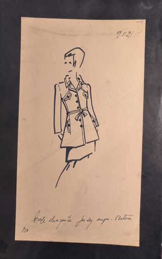 Boceto de moda original antiguo
