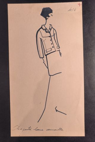 Boceto de moda original antiguo