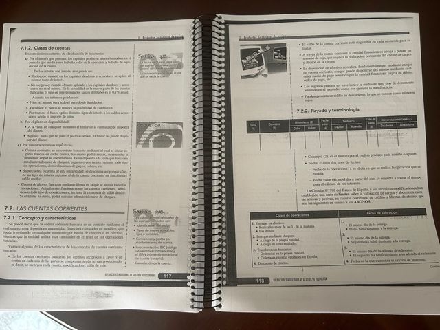 Operaciones auxiliares de gestion de tesorería