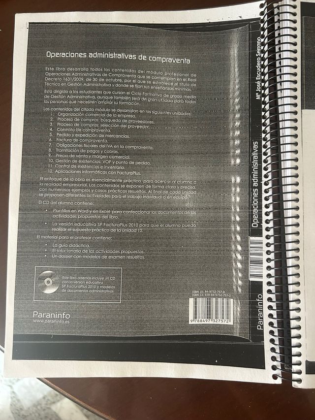 Operaciones administrativas de compraventa