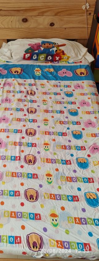 Sabanas de 90 infantiles Pocoyó y Patrulla canina.