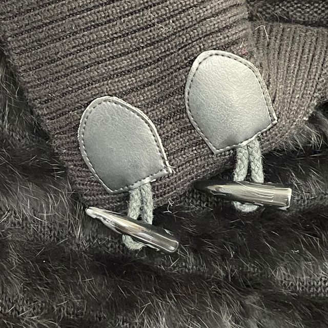 Blanco temour. preciosa capa de piel talla 40