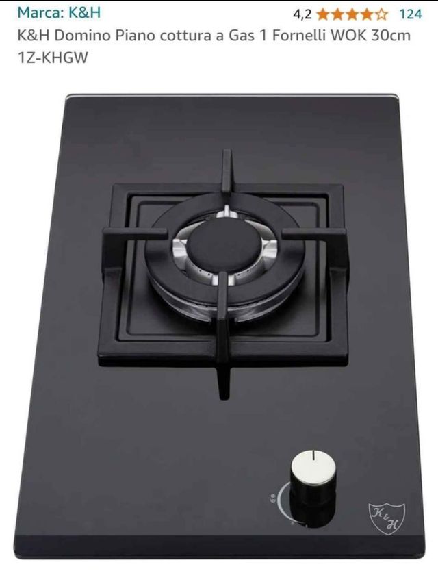 fornello gas accensione elettrica