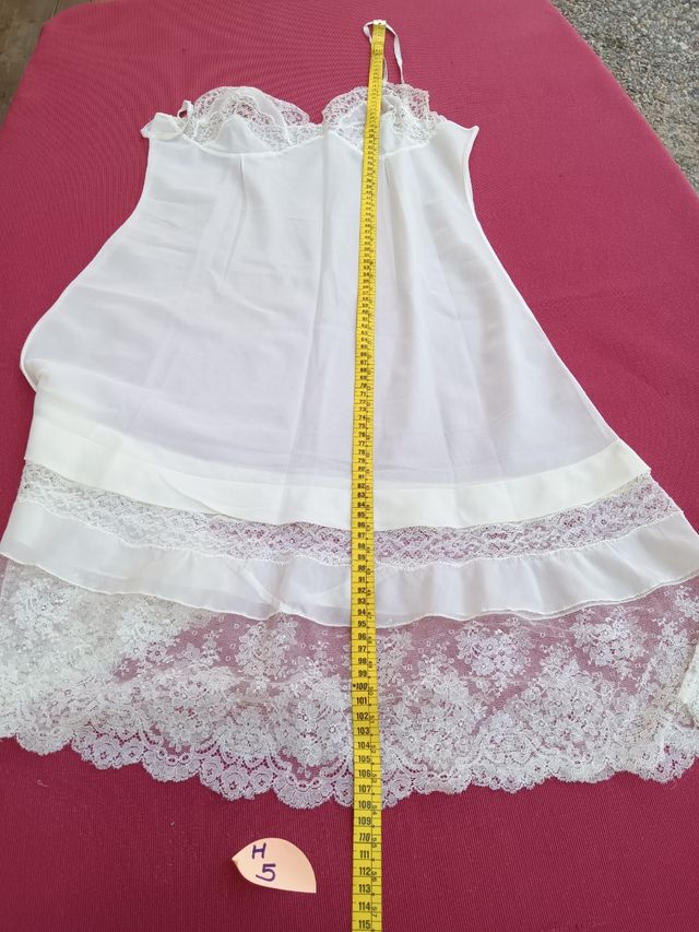 Sottoveste camicia da notte vintage con pizzo