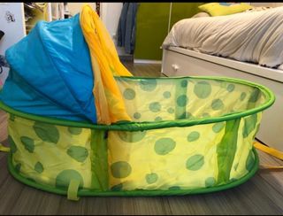 CUNA PLEGABLE PLAYA, PISCINA, CAMPO