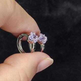 pendientes de amatista naturales 