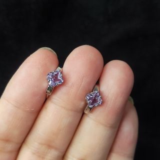 pendientes de amatista naturales 