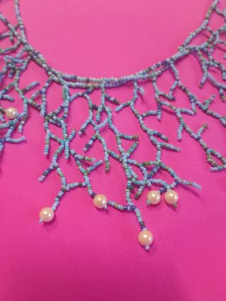 Collana con i corallini lunghezza 67 cm
