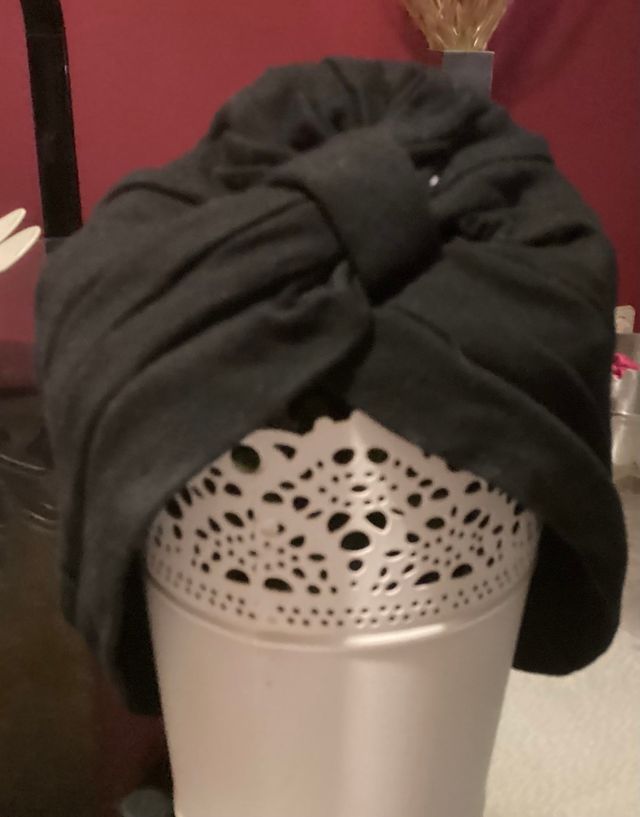 Cinta/banda de blonda y 2 turbantes