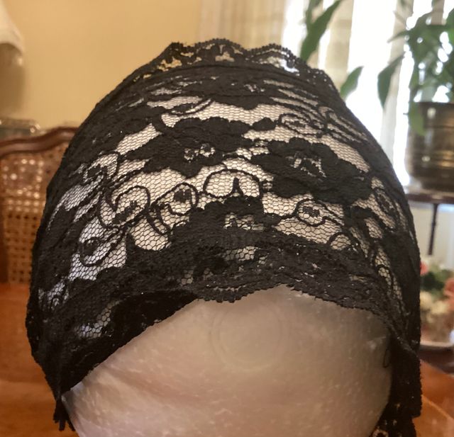 Cinta/banda de blonda y 2 turbantes