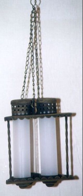 ANTICO PORTA CANDELE DA SOFFITTO