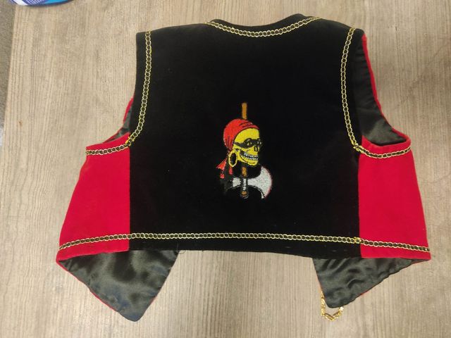 Chaleco de pirata 2 o 3 años