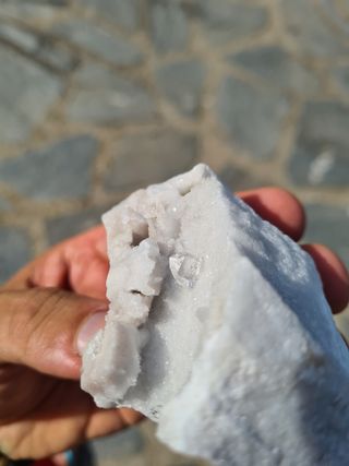 Minerali Cristallo Quarzo Ialino Diamante Carrara