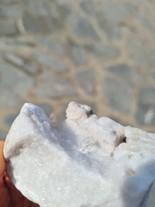 Minerali Cristallo Quarzo Ialino Diamante Carrara