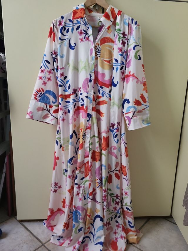 Abito lungo floreale tg.M