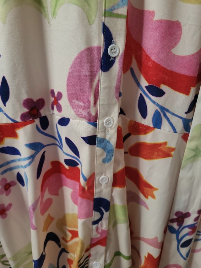 Abito lungo floreale tg.M