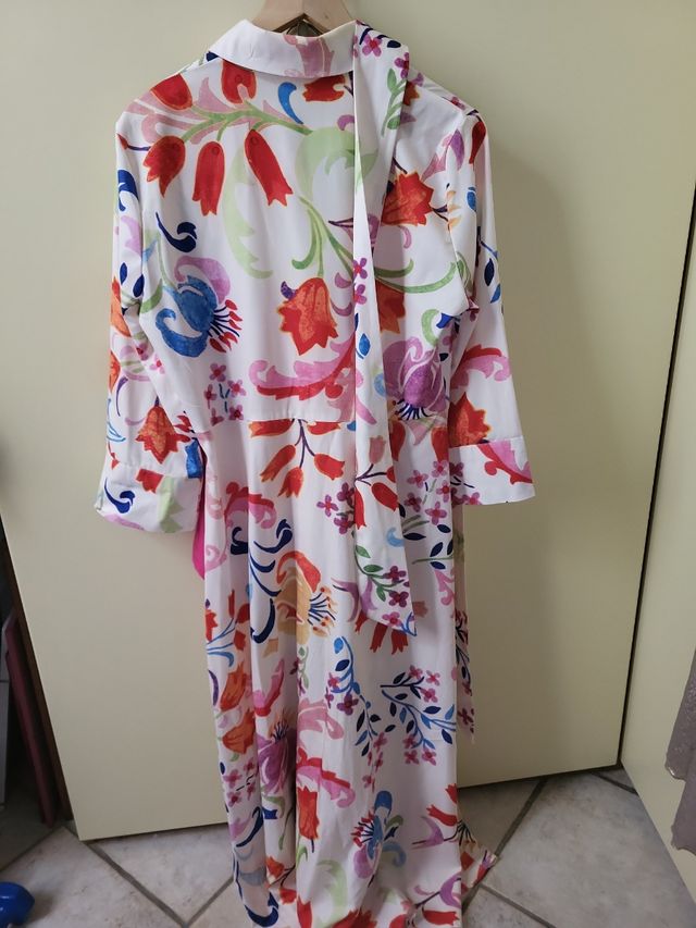 Abito lungo floreale tg.M