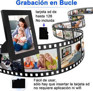 Marco de Fotos Cámara Oculta detector movimiento