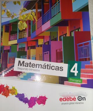 Libros Matemáticas 4 primaria Edebe