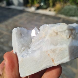 Minerali Quarzo Ialino Marmo Carrara