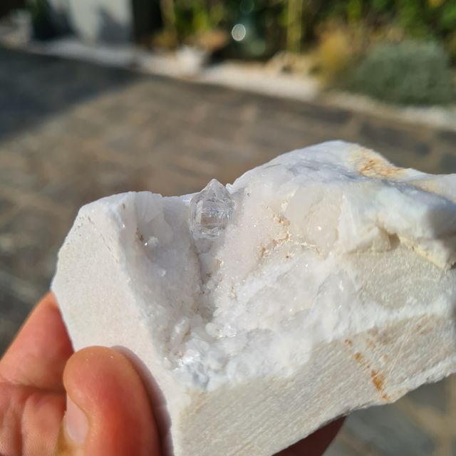 Minerali Quarzo Ialino Marmo Carrara