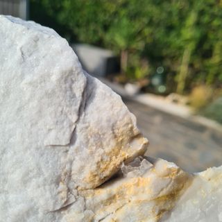 Minerali Grande Cristallo Fluorite Marmo Carrara