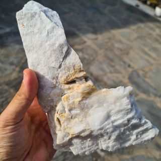 Minerali Grande Cristallo Fluorite Marmo Carrara