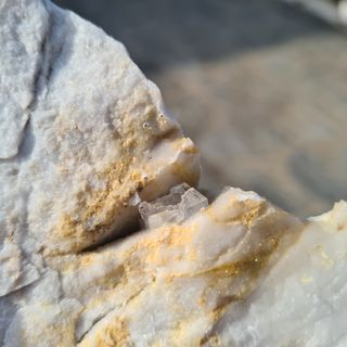 Minerali Grande Cristallo Fluorite Marmo Carrara