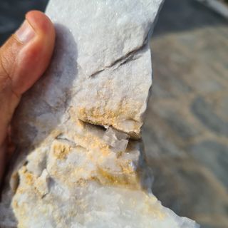 Minerali Grande Cristallo Fluorite Marmo Carrara