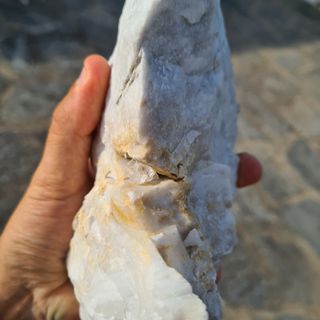 Minerali Grande Cristallo Fluorite Marmo Carrara