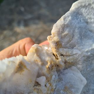 Minerali Grande Cristallo Fluorite Marmo Carrara