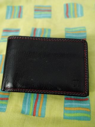 Cartera / monedero de cuero