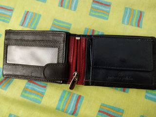 Cartera / monedero de cuero