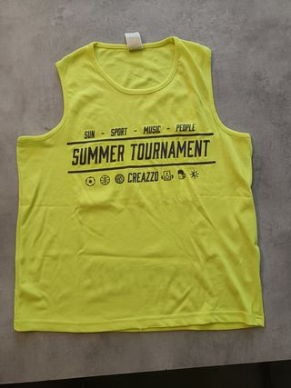 Canotta sportiva gialla fluo, Summer Tournament