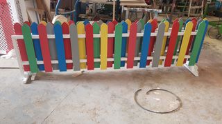 Vallas de madera tratada